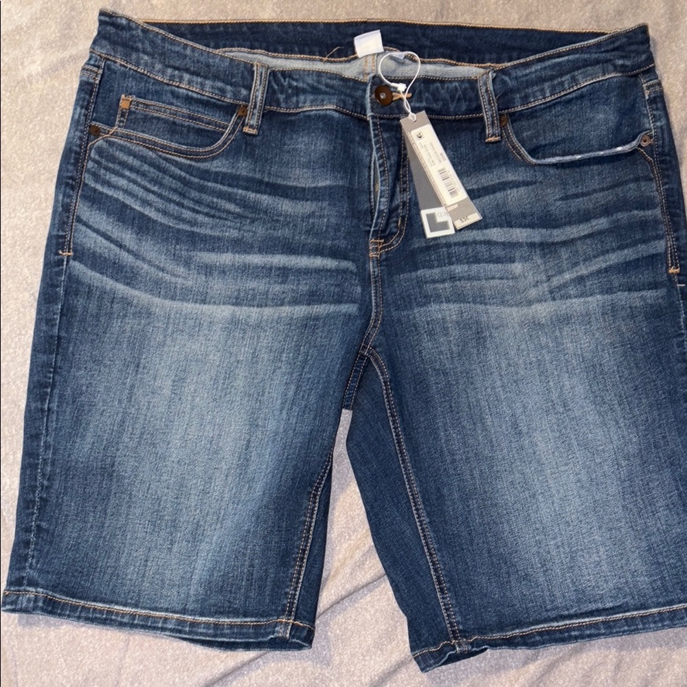 Women’s  Blue Denim Bermuda Shorts